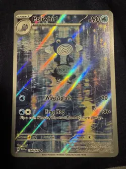 Poliwhirl 176/165 Illustration Rare Full Art Pokemon TCG Scarlet & Violet 151 - Image 1