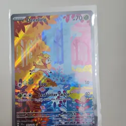 Pokemon Deerling Illustration Rare Holo 165/162 SV05 Temporal Forces 70 HP - Image 1