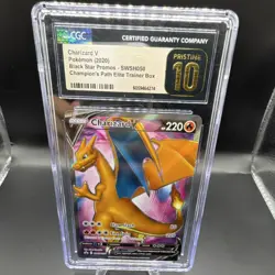 Pokemon TCG Charizard V SWSH: Sword & Shield Promo SWSH050 Holo CGC Pristine 10 - Image 1