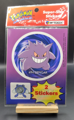 Pokemon 1999 Artbox Vintage Super Size Sticker Nintendo New Sealed Gengar Art - Image 1