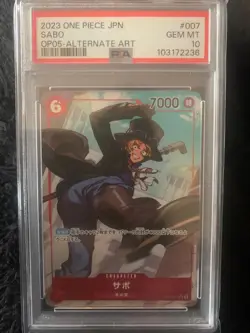 PSA10 Crocodile/Sabo/Kalifa 001/007/031 3-Card Set One Piece Card Japan JP F/S - Image 2
