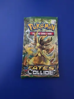 *EMPTY* POKEMON X&Y FATES COLLIDE BOOSTER PACK ART NO CARDS - Image 1