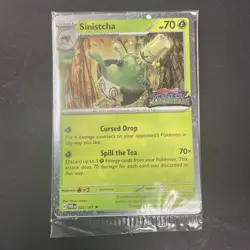 SEALED Sinistcha 022/167 STAMPED Best Buy Promo Twilight Masquerade Pokemon - NM - Image 1