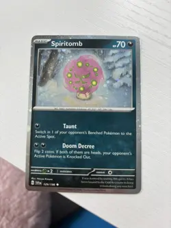 Spiritomb 129/198 Near Mint Cosmos Holo Pokemon TCG Scarlet & Violet Exclusive - Image 1