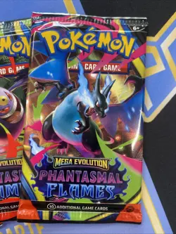 Pokemon TCG Mega Evolution Phantasmal Flames Booster PACK MEGA CHARIZARD X EX - Image 2