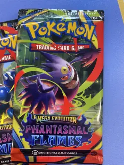 Pokemon TCG Mega Evolution Phantasmal Flames Booster PACK MEGA CHARIZARD X EX - Image 3