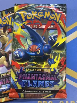 Pokemon TCG Mega Evolution Phantasmal Flames Booster PACK MEGA CHARIZARD X EX - Image 4