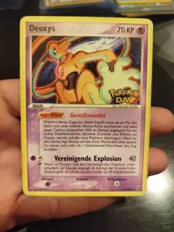 Pokemon DAY German Exclusive DEOXYS STAMPED 16/107 EX Deoxys (DE) - Image 1