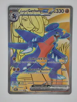 Pokemon Cynthia's Garchomp ex 215/182 Destined Rivals NM Fresh Pull DRI - Image 1