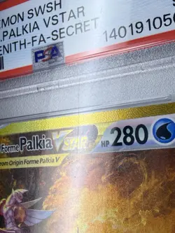 2023 POKEMON SWSH CROWN ZENITH FA SECRET ORIGIN FORME PALKIA VSTAR #GG67 PSA 9 - Image 4