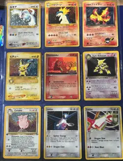 Pokemon lot Lugia Charizard clefable 1st edition+holo+ shadowless, cosmic +rares - Image 2