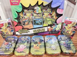 Ascended Heroes Booster Bundle x2 Pin Collection Mini Tin Set 🔥Mega Lot Pokemon - Image 2