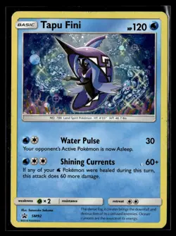 Pokemon TCG SM Promos #SM92 Tapu Fini Cosmos Holo - Image 1
