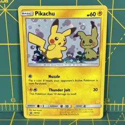 Pikachu Promo SM162 Team Up Blister Pokemon Card Excellent LP Sun & Moon Boxed - Image 1