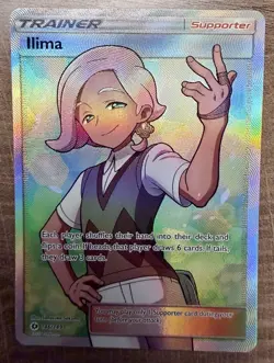 Pokemon TCG Ilima (Full Art) 146/149 SM Base Set Holo NM Condition - Image 1