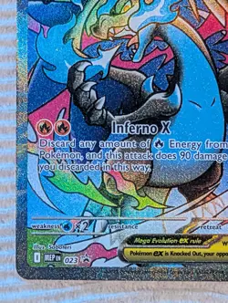 Pokemon Mega Charizard X ex 023 Me: Mega Evolution Promo EX Holo Promo TCG - Image 5