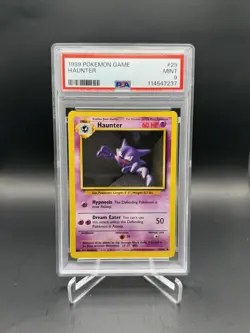 1999 Pokemon Base Set Haunter #29 PSA 9 Mint Uncommon Ghost WOTC Vintage TCG - Image 1