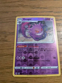 Gengar (050/202) Reverse Holo -- Pokemon TCG: Sword & Shield Base -- NM Cond. - Image 1
