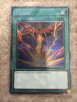 *** RAIGEKI *** 1ST EDITION ALTERNATE ART STARLIGHT RARE MP25-EN015 YUGIOH! - Image 1