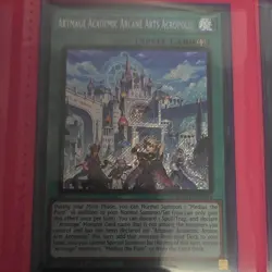 Yugioh Artmage Academic Arcane Arts Acropolis DUAD-EN054 1st Edition Spell/Holo - Image 1