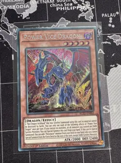 Yugioh BLZD-EN002 Power Vice Dragon Secret Rare version - Image 1