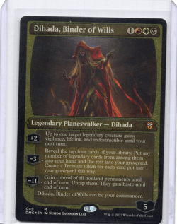 Dihada, Bin der of Wills 049/038 Dominaria United Commander MTG LP Thick Stock - Image 1
