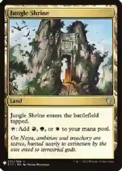 MTG magic 1x Jungle Shrine (M/NM) The List Reprints - Image 1