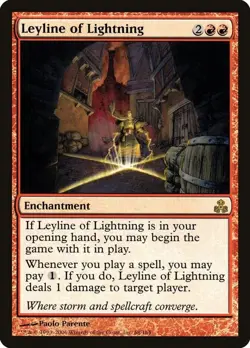 MTG Magic the Gathering 2x Leyline of Lightning - Guildpact NM - Image 1