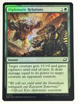 Diplomatic Relations FOIL Edge of Eternities 177 NM Magic MTG - Image 1