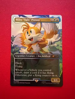 Magic The Gathering MTG Rainbow Foil Secret Lair Miles Tails Prower 2085 Mythic - Image 1