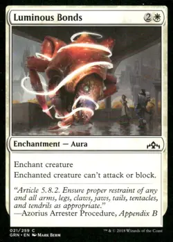Luminous Bonds 021/259 Guilds of Ravnica MTG Magic the Gathering card - Image 1