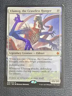 Ulamog The Ceaseless Hunger MTG Battle For Zendikar LP Magic Card - Image 1