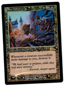 No Mercy -- MTG (SP+/NM Quality FOIL) - Urza's Legacy - See pics/scans! - Image 1