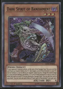 Dark Spirit of Banishment LED5-EN002 1st Edition - Yu-Gi-Oh! TCG Super Rare - Image 1