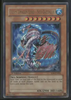 Ocean Dragon Lord - Neo-Daedalus SD4-EN001 1st Edition - Yu-Gi-Oh! TCG Ultra Rar - Image 1