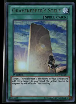 Gravekeeper's Stele LCJW-EN261 1st Edition - Yu-Gi-Oh! TCG Ultra Rare - Image 1