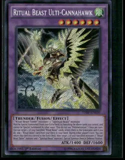 Ritual Beast Ulti-Cannahawk THSF-EN030 1st Edition - Yu-Gi-Oh! TCG Secret Rare - Image 1