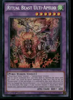 Ritual Beast Ulti-Apelio THSF-EN028 1st Edition - Yu-Gi-Oh! TCG Secret Rare - Image 1