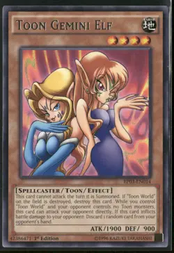 Toon Gemini Elf BP03-EN014 1st Edition - Yu-Gi-Oh! TCG Rare - Image 1