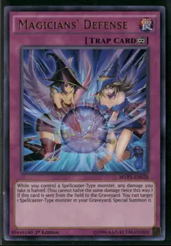 Magicians' Defense MVP1-EN028 1st Edition - Yu-Gi-Oh! TCG Ultra Rare - Image 1