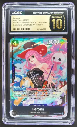 2025 ONE PIECE PERONA ALT ART OP10-092 CGC 10 C PT - Image 1