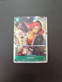 One Piece TCG Shanks ST16-004 SR NM English Green Reprint - Image 1