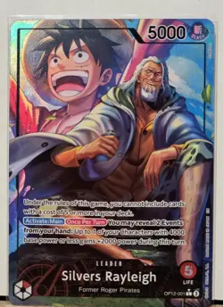❗Silvers Rayleigh (( OP12-001) L☆ ALT ART) MINT☆❗ - Image 2