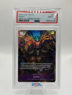 2022 One Piece Kaido Alternate Art OP01-094 PSA 10 - Image 1