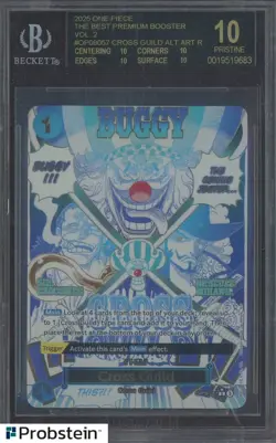 2025 One Piece OP09-057 EN Cross Guild Alternate Art BGS 10 BLACK LABEL - Image 1