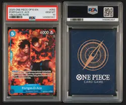2025 One Piece OP10 Portgas D. Ace Treasure Rare OP08-052 PSA 10 English - Image 3