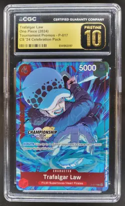 2024 ONE PIECE TRAFALGAR LAW PROMO P-017 CGC 10 PRISTINE C PT - Image 1