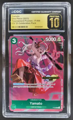 2023 ONE PIECE YAMATO PROMO P-008 CGC 10 PRISTINE C PT - Image 1