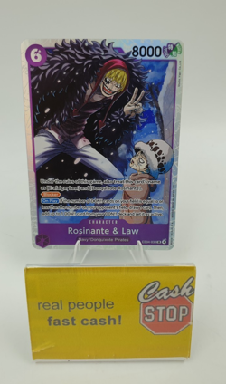 Rosinante & Law EB04-038 SR Foil The Azure Sea's Seven One Piece TCG - Image 1