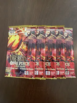 One Piece The Best Vol. 2 PRB-02 Five 5 Premium Booster Packs Lot English B - Image 1